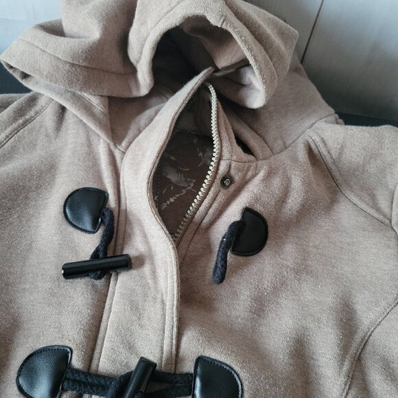 Sebby Toggle/Zip/Button Front Jacket, Women’s XL, Tan, Tailored Fit EUC - Picture 5 of 7